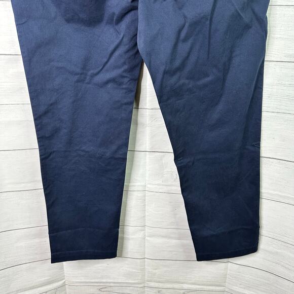 Lands End Mens size Large 36-38 Relaxed Fit Deck Pant Navy Blue - Picture 6 of 9